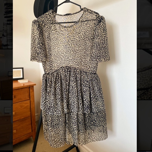 Zara Leopard Print Dress - Picture 1 of 3